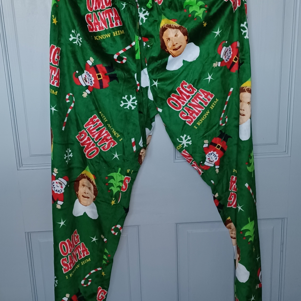 Elf Themed Green Kids Pajamas